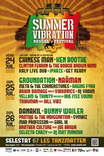 Summer Vibration Reggae Festival 2015
