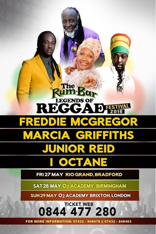 Rum-Bar Legends Of Reggae - Birmingham 2016