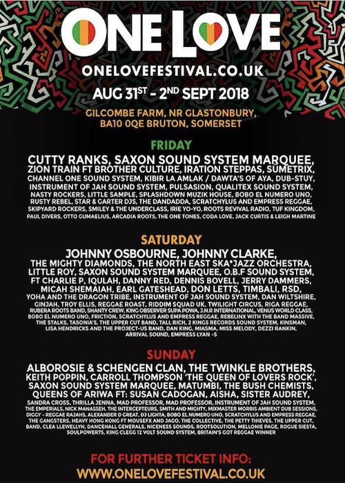 One Love Reggae & Ska Festival 2018