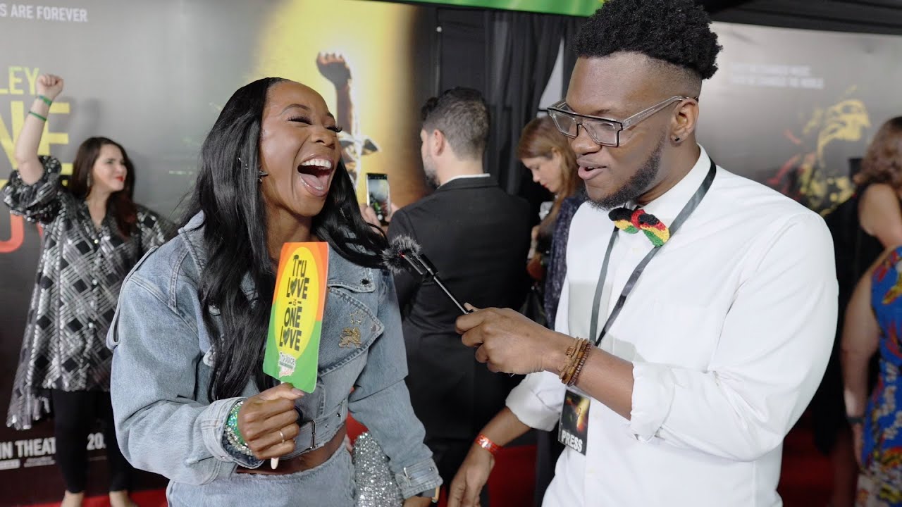 Shelly-Ann Fraser Pryce - Red Carpet Interview @ Bob Marley One Love Premiere Jamaica (Dutty Berry) [1/23/2024]
