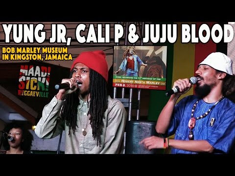 Yung JR, Cali P & Juju Blood @ Bob Marley's 71st Birthday Celebration in Kingston, Jamaica [2/6/2016]
