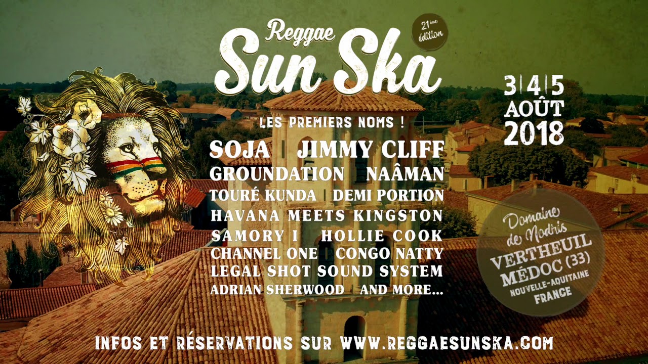 Reggae Sun Ska 2018 - 1st Line-Up Announcement [1/17/2018]